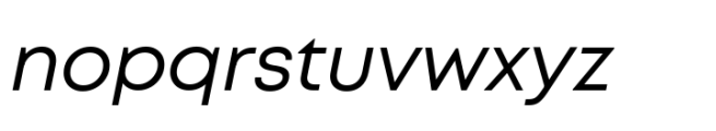 Mont Variable Italic Font LOWERCASE