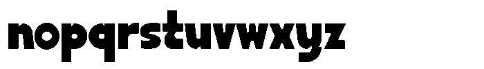 Monta Grande Regular Font LOWERCASE