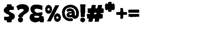 Monta Grande Rough Font OTHER CHARS
