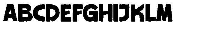 Monta Grande Rough Font UPPERCASE