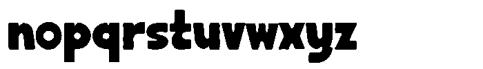 Monta Grande Rough Font LOWERCASE