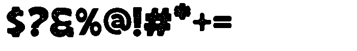 Monta Grande Stamp Font OTHER CHARS