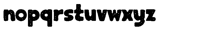 Monta Grande Stamp Font LOWERCASE