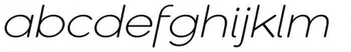 Montag Light Oblique Font LOWERCASE