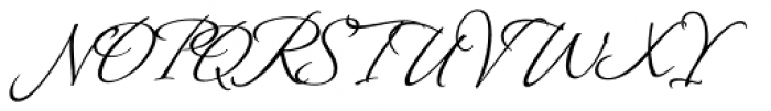 Montague Script Font UPPERCASE