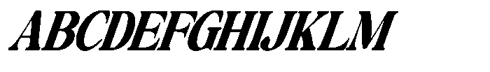 Montalvia Display Black Condensed Italic Cont Font UPPERCASE