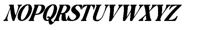 Montalvia Display Black Condensed Italic Cont Font UPPERCASE