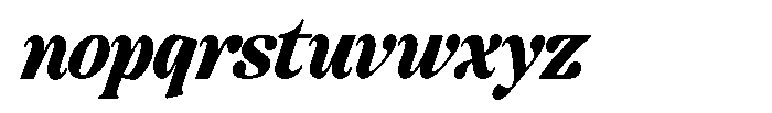 Montalvia Display Black Condensed Italic Cont Font LOWERCASE