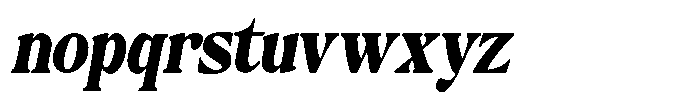 Montalvia Display Black Condensed Obliq Cont Font LOWERCASE
