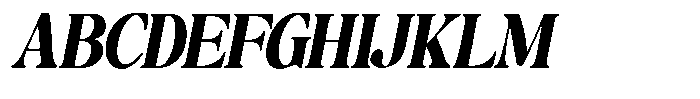 Montalvia Display Black Condensed Oblique Font UPPERCASE