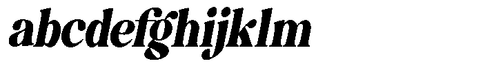 Montalvia Display Black Condensed Oblique FONT
