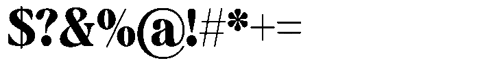 Montalvia Display Black Condensed Font OTHER CHARS