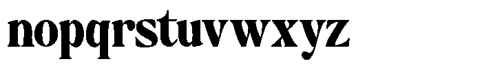 Montalvia Display Black Condensed Font LOWERCASE