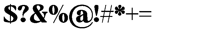 Montalvia Display Black Contrast Font OTHER CHARS
