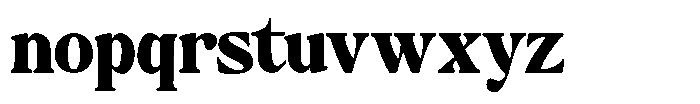 Montalvia Display Black Contrast Font LOWERCASE