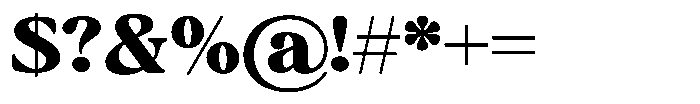 Montalvia Display Black Expanded Contrast Font OTHER CHARS