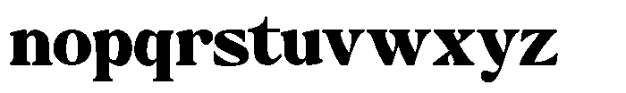 Montalvia Display Black Expanded Contrast Font LOWERCASE