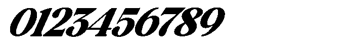 Montalvia Display Black Expanded Italic Cont Font OTHER CHARS