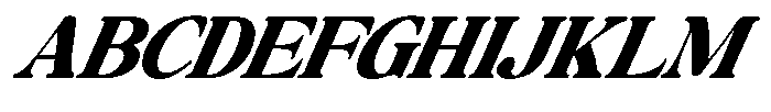 Montalvia Display Black Expanded Italic Cont Font UPPERCASE