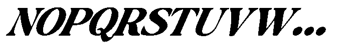Montalvia Display Black Expanded Italic Cont Font UPPERCASE