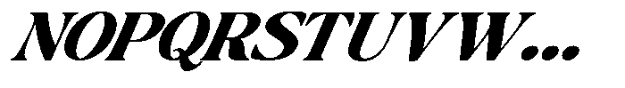 Montalvia Display Black Expanded Italic Font UPPERCASE