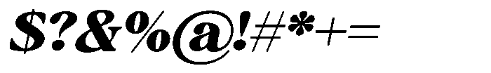 Montalvia Display Black Expanded Obliq Cont Font OTHER CHARS