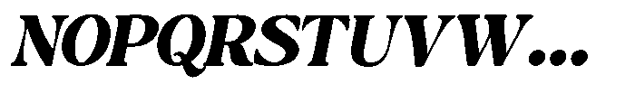 Montalvia Display Black Expanded Obliq Cont Font UPPERCASE