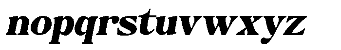 Montalvia Display Black Expanded Obliq Cont Font LOWERCASE