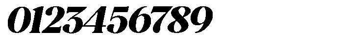 Montalvia Display Black Expanded Oblique Font OTHER CHARS
