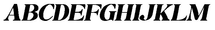 Montalvia Display Black Expanded Oblique Font UPPERCASE