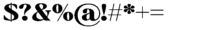 Montalvia Display Black Expanded Font OTHER CHARS