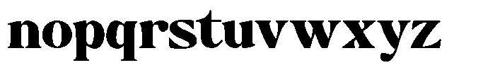 Montalvia Display Black Expanded Font LOWERCASE