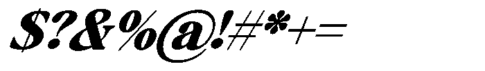 Montalvia Display Black Italic Contrast Font OTHER CHARS