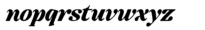 Montalvia Display Black Italic Contrast Font LOWERCASE