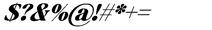 Montalvia Display Black Italic Font OTHER CHARS