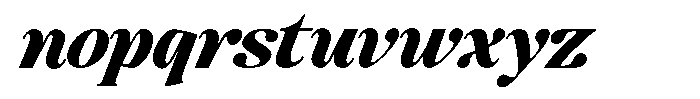 Montalvia Display Black Italic Font LOWERCASE