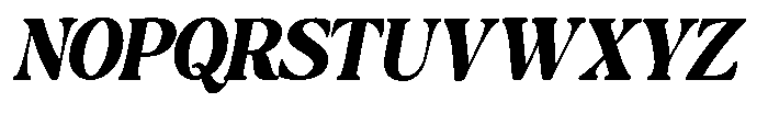Montalvia Display Black Oblique Contrast Font UPPERCASE