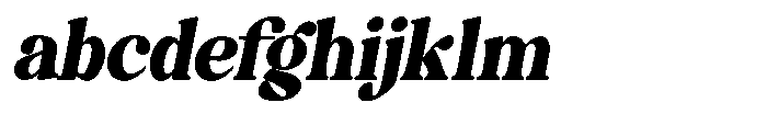 Montalvia Display Black Oblique Contrast FONT