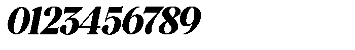 Montalvia Display Black Oblique Font OTHER CHARS