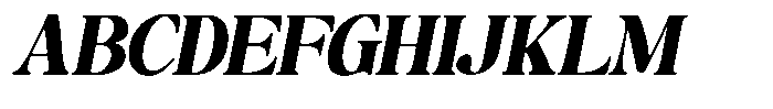 Montalvia Display Black Oblique Font UPPERCASE