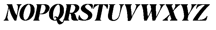 Montalvia Display Black Oblique Font UPPERCASE