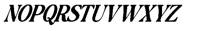 Montalvia Display Bold Condensed Italic Contrast Font UPPERCASE