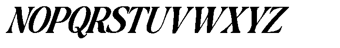 Montalvia Display Bold Condensed Italic Font UPPERCASE