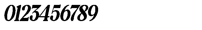 Montalvia Display Bold Condensed Oblique Cont Font OTHER CHARS
