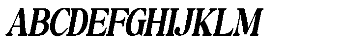 Montalvia Display Bold Condensed Oblique Cont Font UPPERCASE