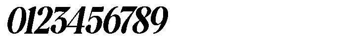 Montalvia Display Bold Condensed Oblique Font OTHER CHARS