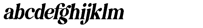 Montalvia Display Bold Condensed Oblique FONT