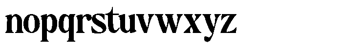 Montalvia Display Bold Condensed Font LOWERCASE