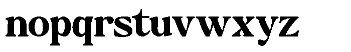 Montalvia Display Bold Expanded Contrast Font LOWERCASE