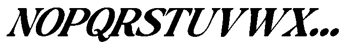 Montalvia Display Bold Expanded Italic Contrast Font UPPERCASE